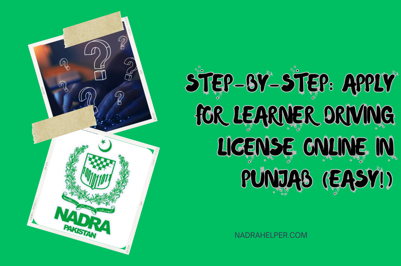 Step-by-Step: Apply for Learner Driving License Online in Punjab (Easy!)